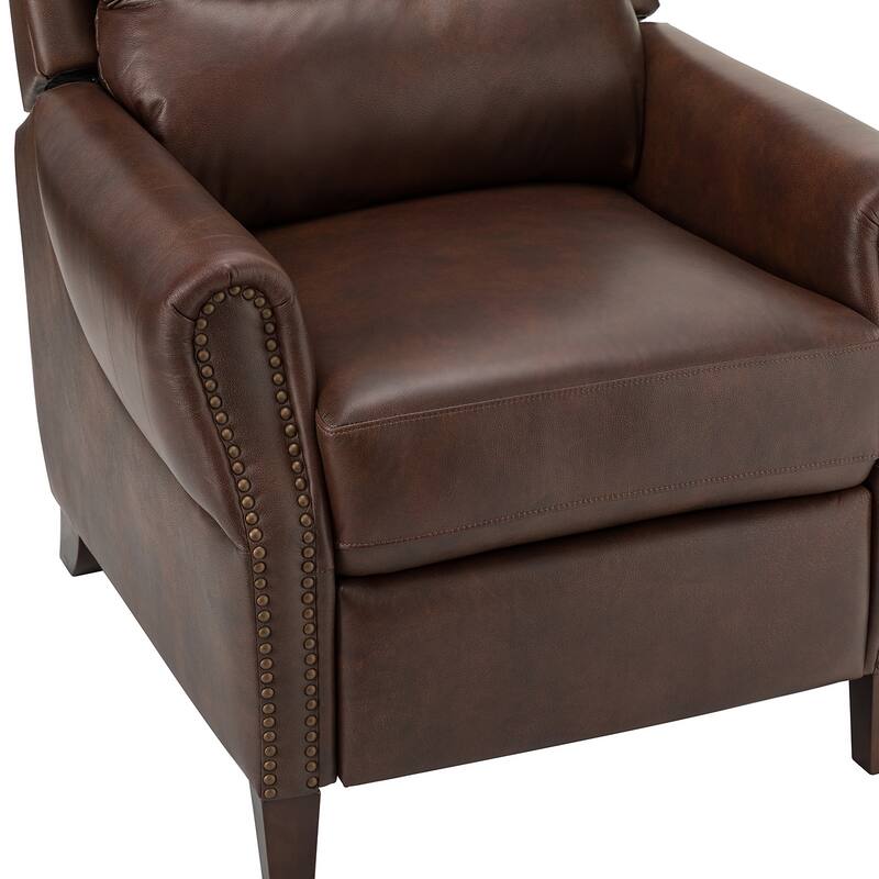 Alicia 32.68" Wide Genuine Leather Manual Recliner