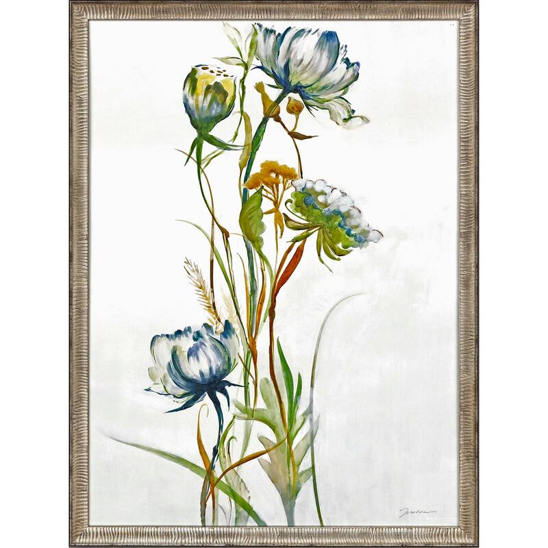 Late Summer Wildflower I Framed Art Giclee Under Glass - Multi-Color - 43 X 33 X 1