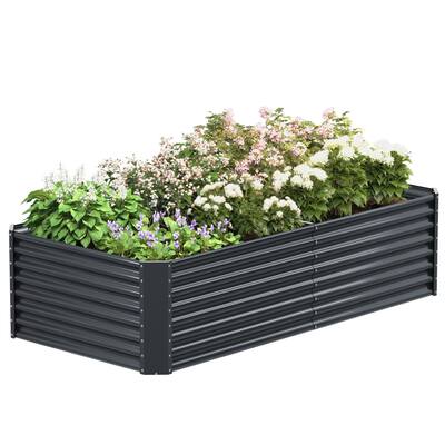 17 Stories Metal Raised Garden Bed Planter (2-Pack) 9Ft X 3Ft X 1Ft