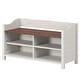 preview thumbnail 8 of 10, Furniture Dash | Shoe Rack and Bench White Distressed