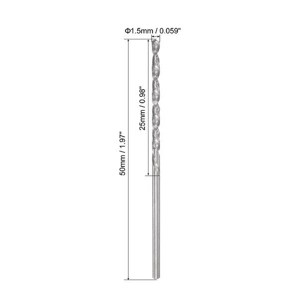 Carbide Left Hand Spiral Flutes Twist Drill Bits for Stainless Steel