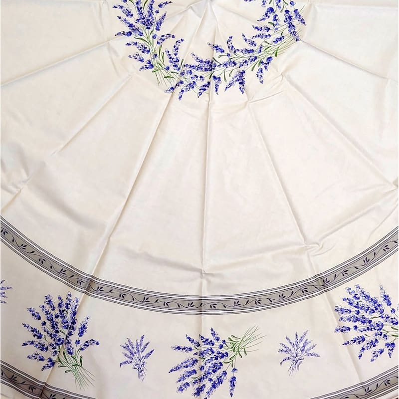 Wipeable Spill Resistant Provencal Cotton Cannes Collection Tablecloth