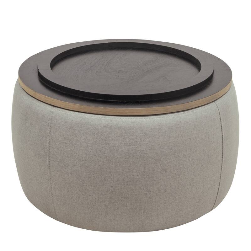 2in1 Round Storage Ottoman/Table