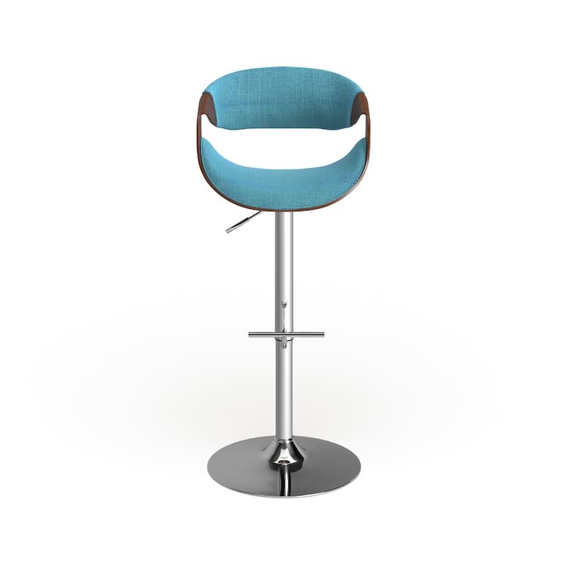 Carson Carrington Sauda Mid-century Modern Walnut WoodAdjustable Bar Stool