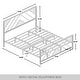 preview thumbnail 18 of 19, CraftPorch Classic Geometric Slat Metal Platform Bed