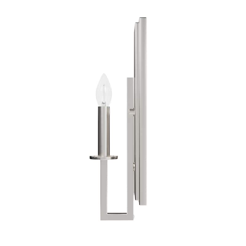 Hunter Bearden Wall Sconce - Hallway, Bedside, Bathroom - Contemporary, Candle, Industrial, Geometric - Damp Rated!