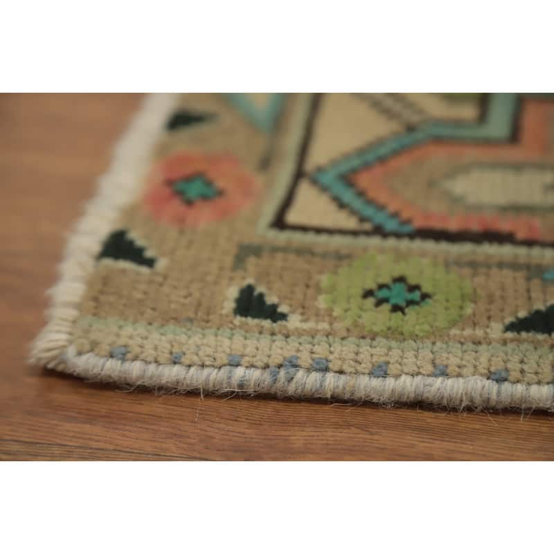 Hand Knotted Oriental 100% Wool Carpet Traditional Floral Beige & Ivories Tabriz Area Rug - 9' 3'' X 6' 4''