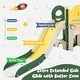 preview thumbnail 34 of 42, Versatile 9-in-1 Kids Slide Playset: Spaceship Design with Slide, Tunnel, Ring Toss, Whiteboard, and Basketball Hoop