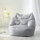 preview thumbnail 3 of 25, Urban Shop Structured Bean Chair Grey