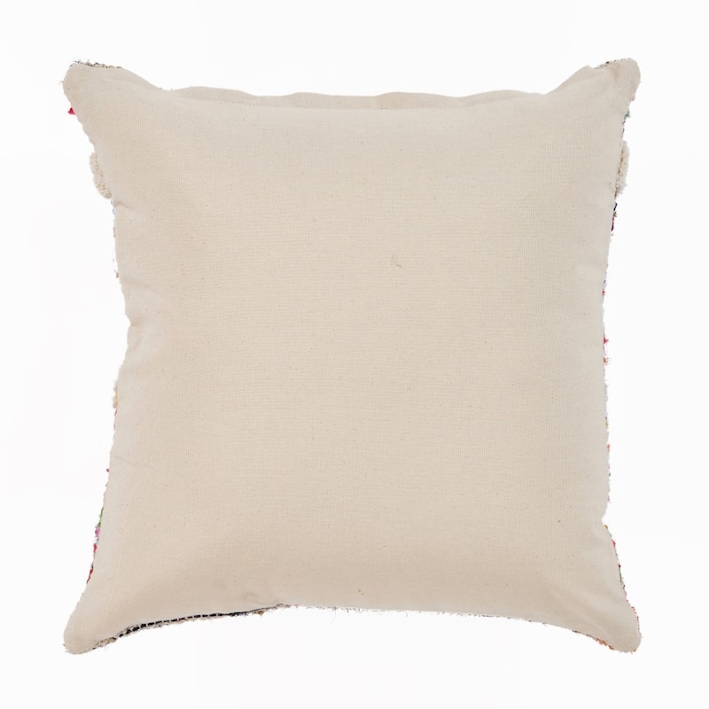 18" Blue and White Throw Pillow