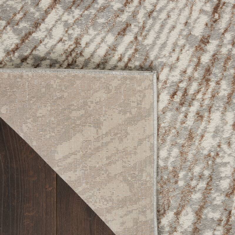 Inspire Me! Home Décor Metallic Modern Abstract Area Rug