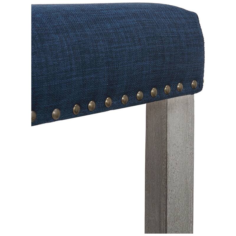 Jameson Upholstered Polyester Gray 24 Inch Counter Stool (Set Of 2)