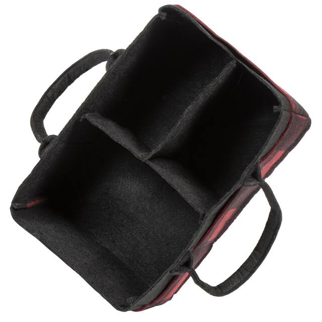 Buffalo Check Felt Storage Caddy