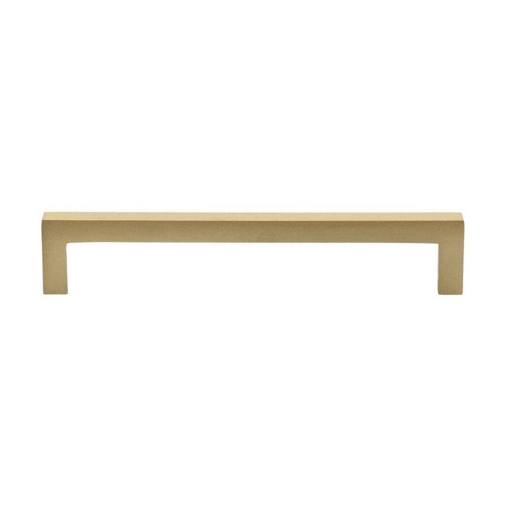Gliderite 6-5/16 in. Satin Gold Solid Square Bar Pull Handle Pack of 10