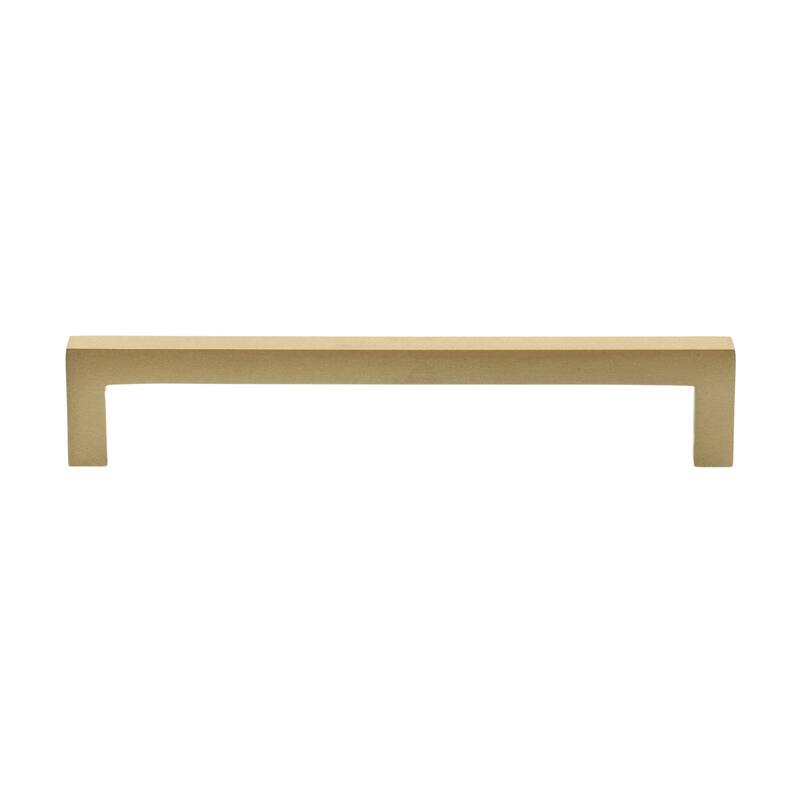 Gliderite 6-5/16 in. Satin Gold Solid Square Bar Pull Handle Pack of 25