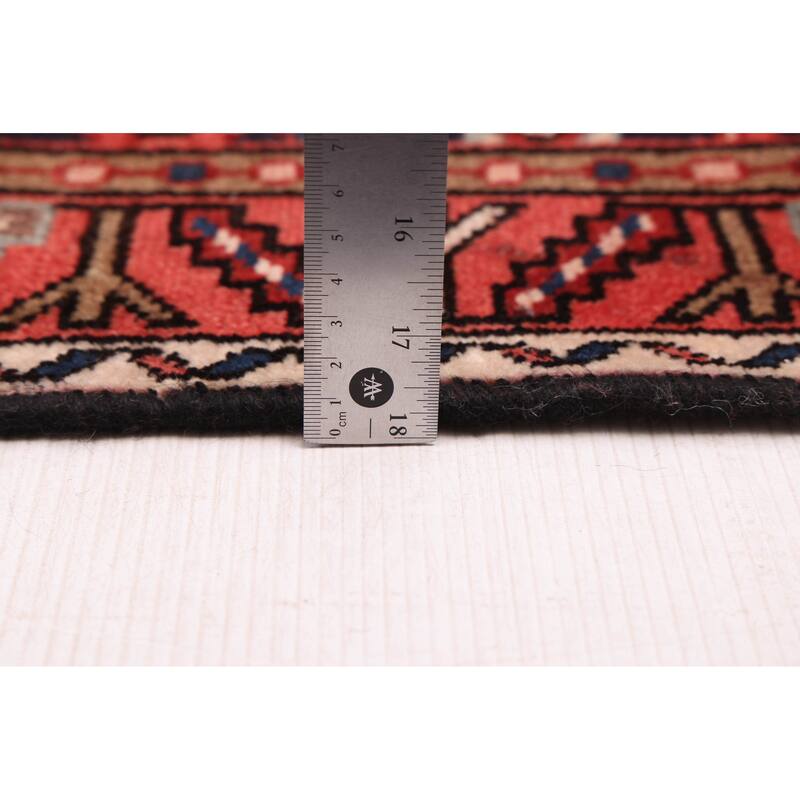 ECARPETGALLERY Hand-knotted Antalya Vintage Dark Navy Wool Rug - 3'9 x 11'7