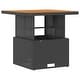 preview thumbnail 17 of 39, vidaXL 3/4 Piece Garden Dining Set with Cushions Black Poly Rattan Acacia