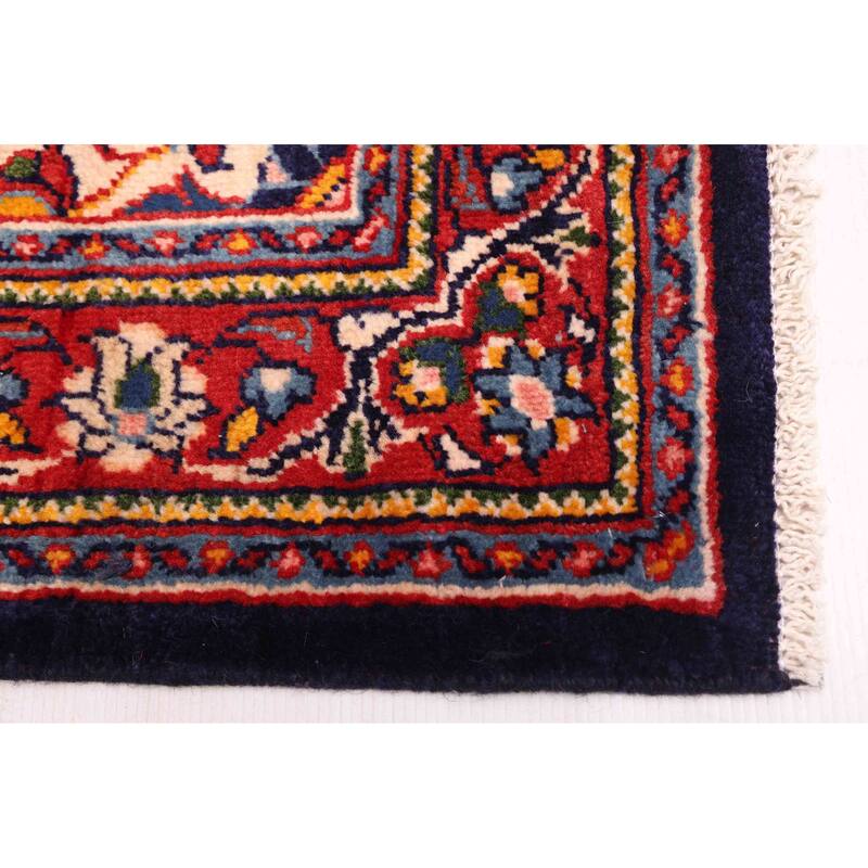 ECARPETGALLERY Hand-knotted Anadol Dark Navy Wool Rug - 3'9 x 10'4