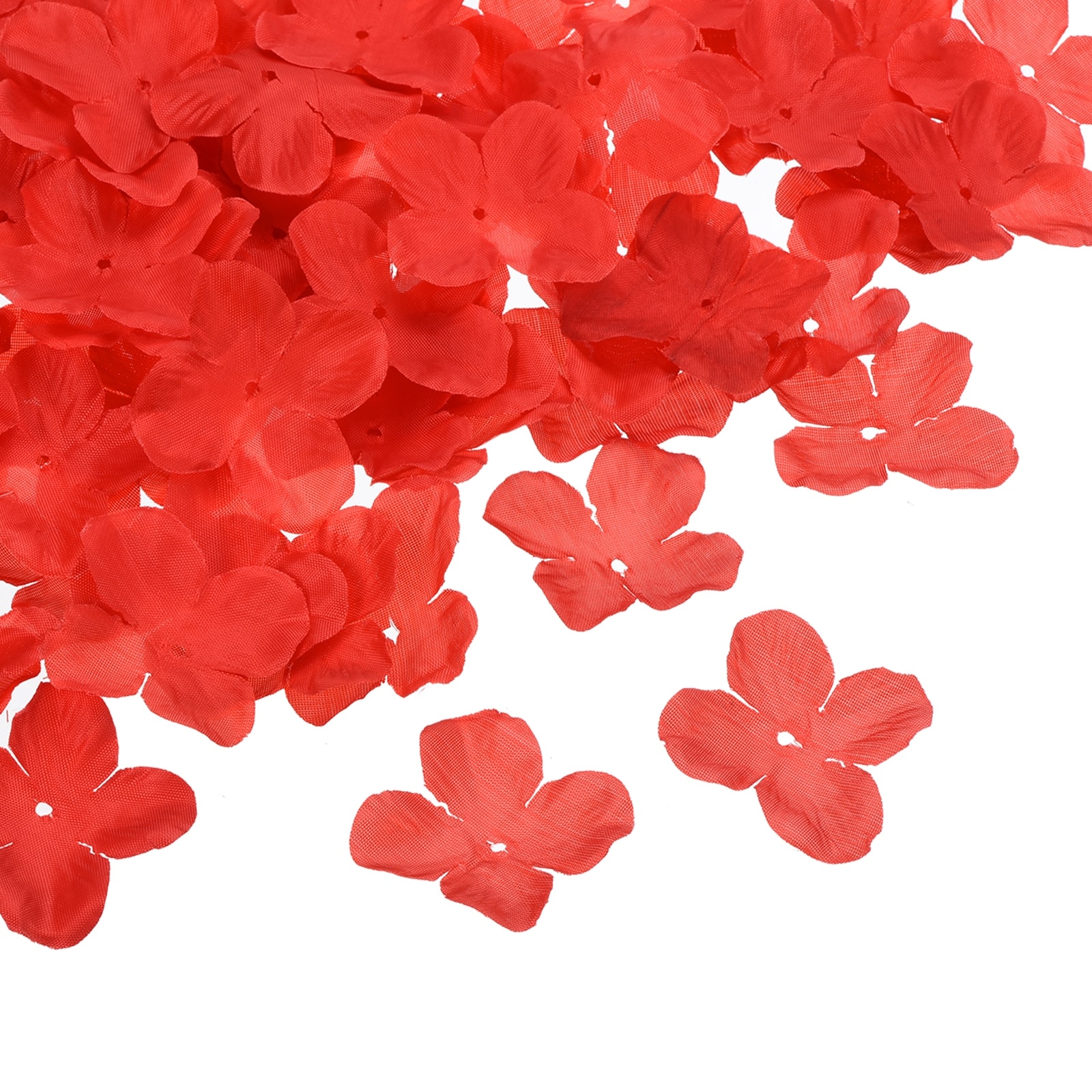500PCS Lifelike Artificial Silk Red Rose Petals Decorations for