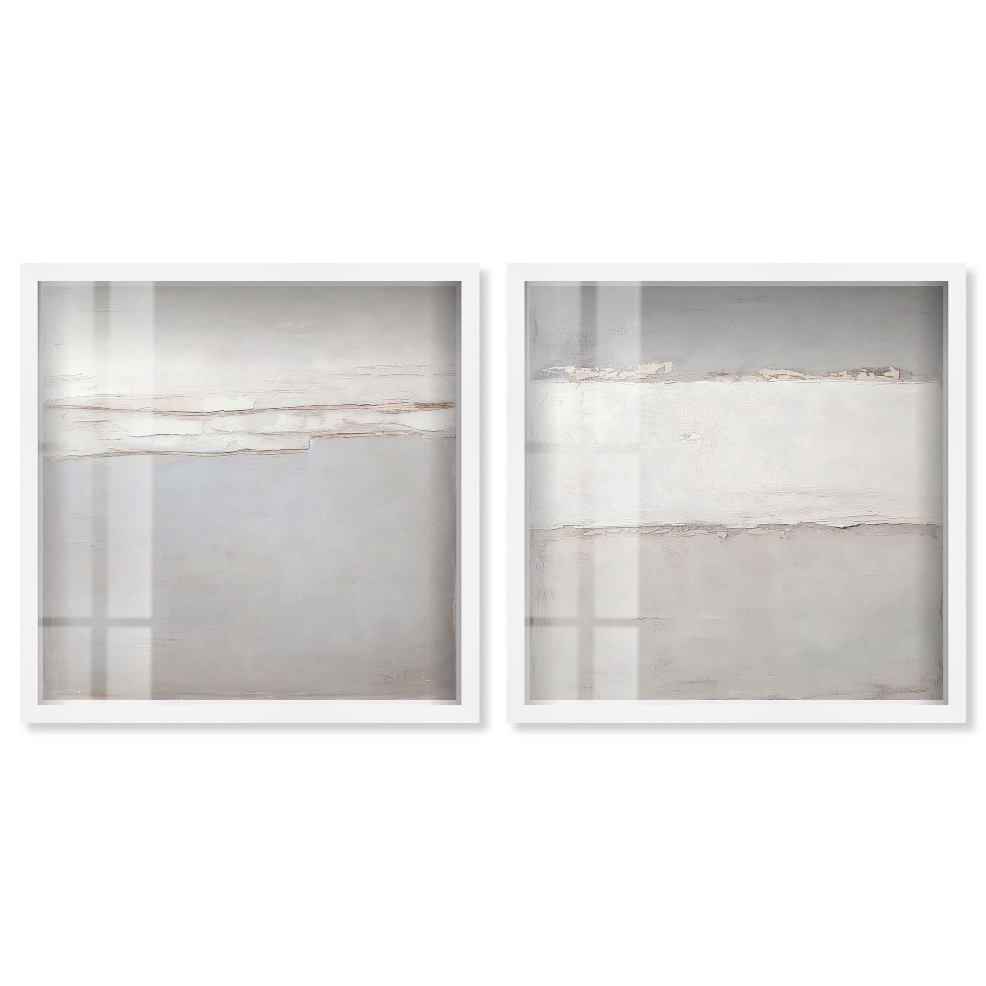 Luxe Abstract Art 2 Panel Set Shadowbox Print by Art Remedy