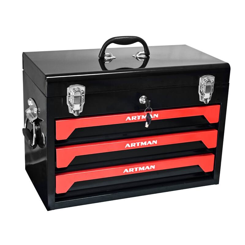 High Wear Resistance 3 Drawers Tool Box Storage Space