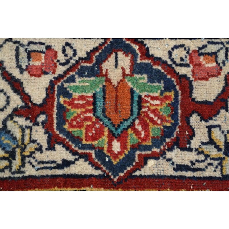 Hand Knotted Oriental 100% Wool Carpet Traditional Floral Green Mahal Area Rug - 11' 9'' X 8' 11''