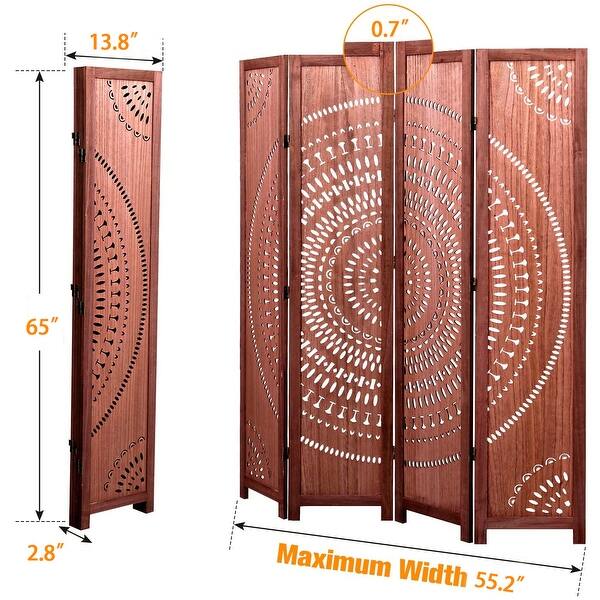 65'' H Solid Wood Folding Room Divider Bed Bath & Beyond 36744857