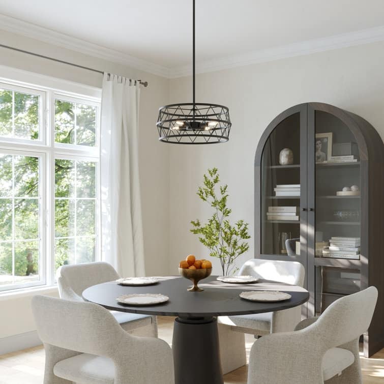 Acroma 5 - Light Dimmable Drum Chandelier