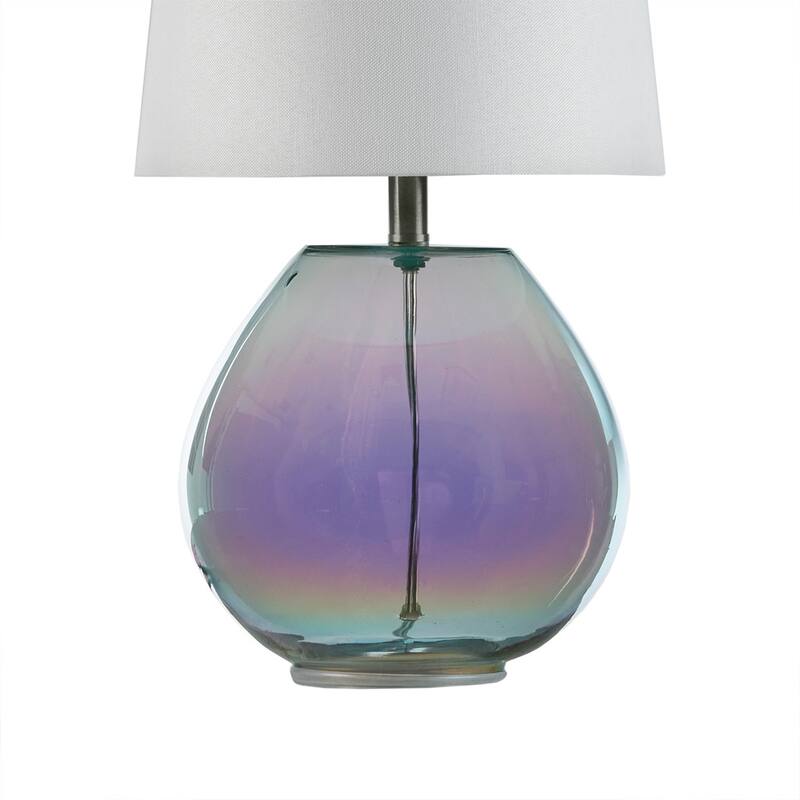 Ranier Iridescent Glass Table Lamp for living room,bedroom,and dining room