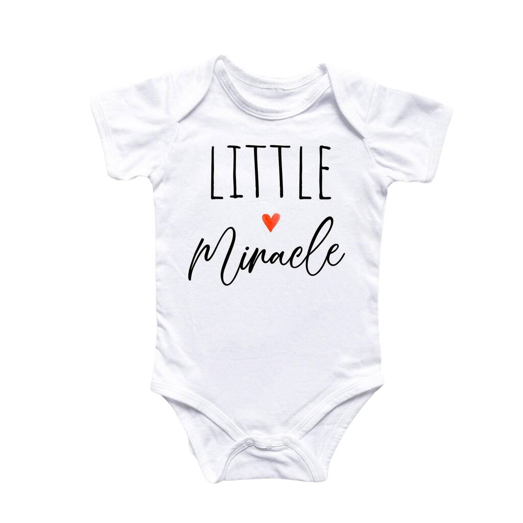 Miracle Jesus Religion God - Baby Boy Girl Clothes Infant Bodysuit Funny Cute Newborn