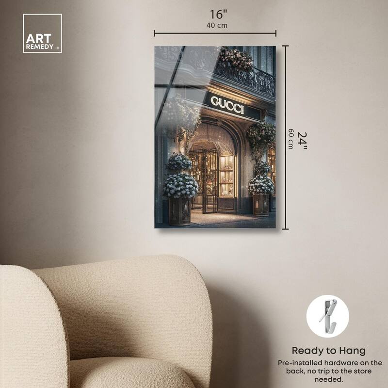 Illuminated Luxury Store Acrylic by Art Remedy, Ready to Hang