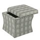 preview thumbnail 12 of 18, HomePop Cinch Storage Ottoman with NailHeads Trim