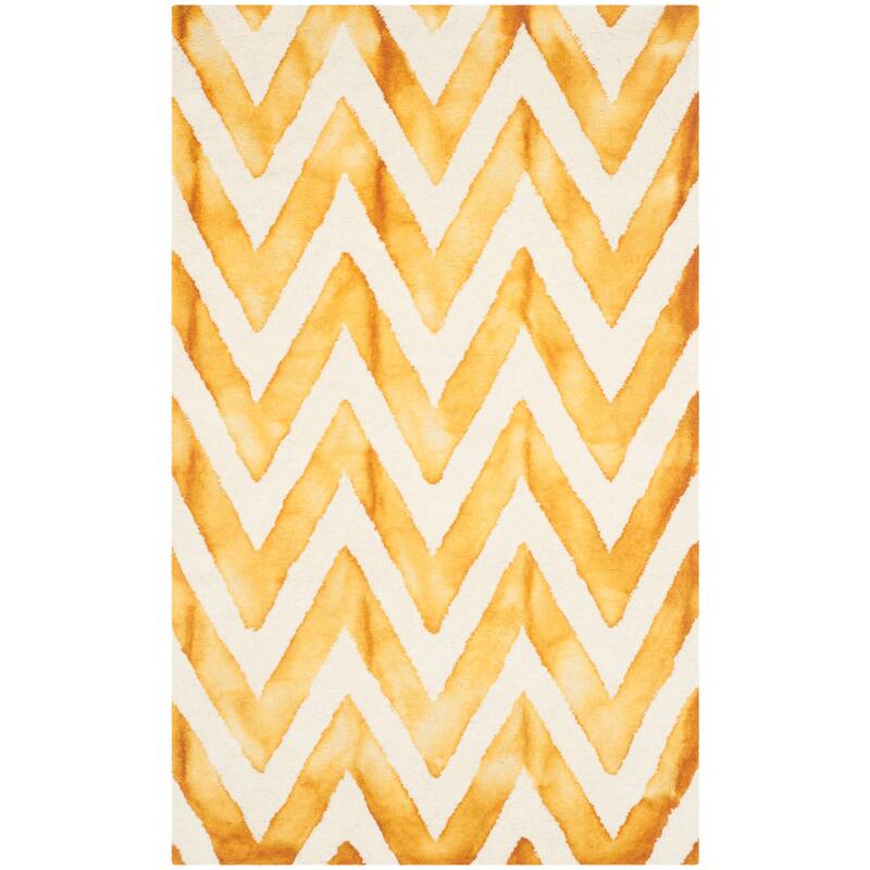 SAFAVIEH Dip Dye Erkhild Hand-tufted Wool Chevron Area Rug