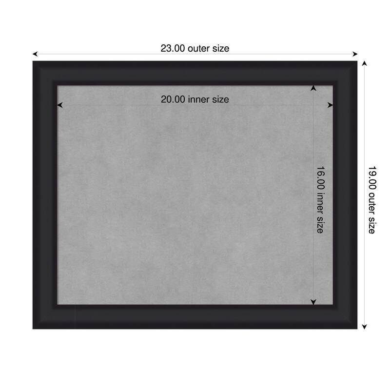 Amanti Art Oliver Black Narrow Framed - 23 x 19 in - Oliver Black Narrow