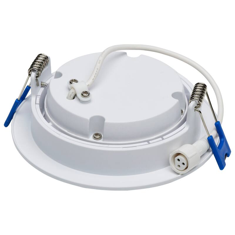 11W 4" Directional Low-Profile Downlight CCT Selectable 120V White Finish