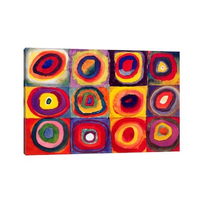 iCanvas "Squares with Concentric Circles" by Wassily Kandinsky Canvas Print