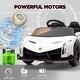 preview thumbnail 2 of 4,  Battery Powered Electric Car for Kids, White