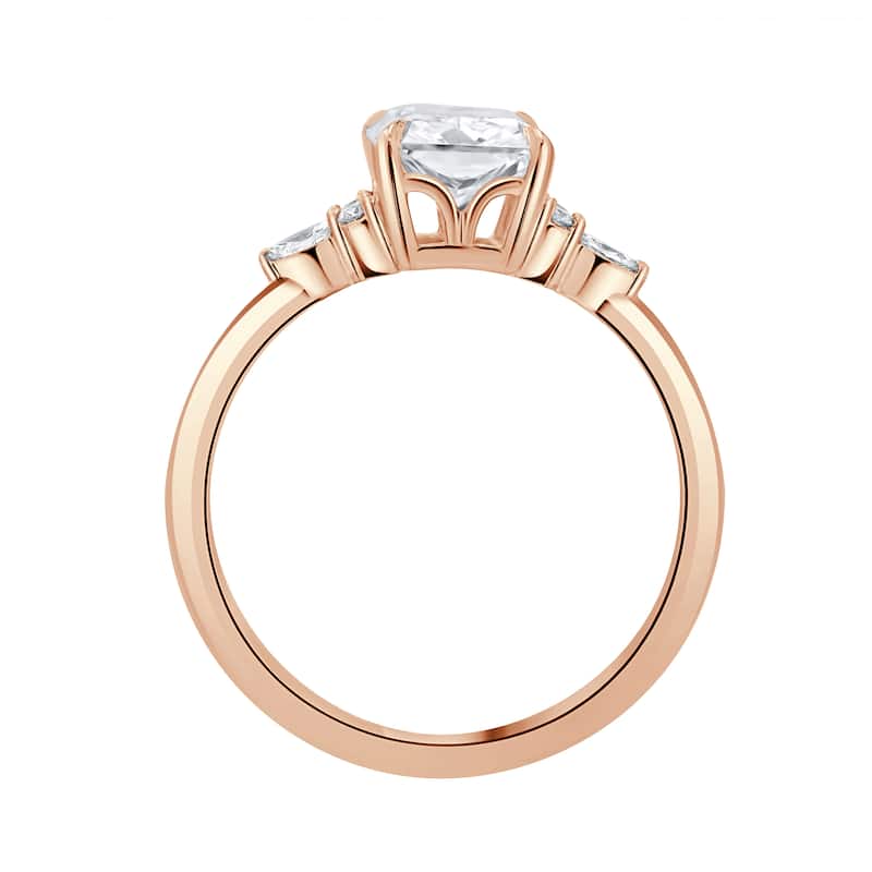Auriya 14k Gold 5 3/5ctw Lab grown Radiant Nature's Inspired Diamond Engagement Ring (F-G VS)