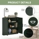 preview thumbnail 4 of 4, 31"H Corner Sideboard Cabinet Free-Standing Corner Storage Organizer