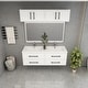 preview thumbnail 28 of 26, Victoria 48'' Floating Double Sink Vanity with LED light Top Cabinet