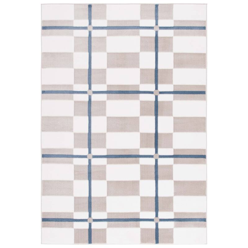 SAFAVIEH Groove Djenka Modern & Contemporary Rug - 5'3" x 7'6" - Ivory/Blue