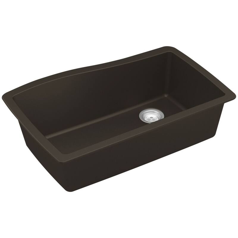 Karran USA QU-722 Quartz QU 33-1/2" Undermount Single Basin Quartz - Brown
