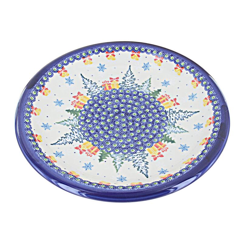 Blue Rose Polish Pottery 1103 Kalich Dinner Plate