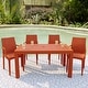 preview thumbnail 2 of 7, Mace Modern Outdoor Arm Chair (Set of 2) - Woven Stackable All-Weather Chairs for Patio, Garden & Café - Indoor/Outdoor