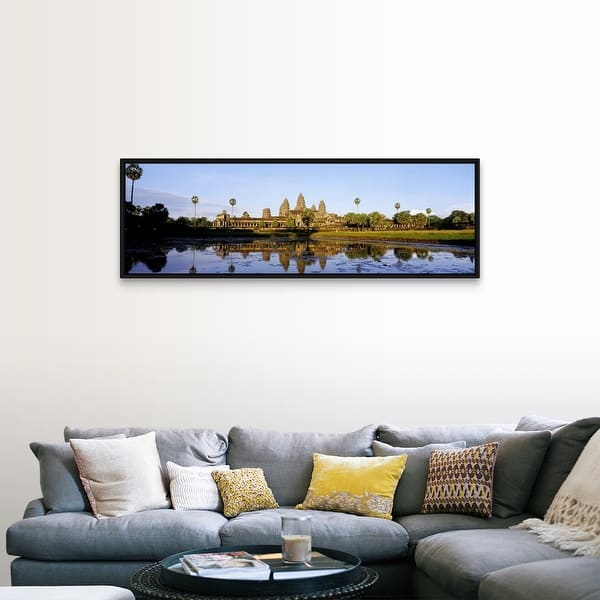 Shop Angkor Wat Cambodia Black Float Frame Canvas Art