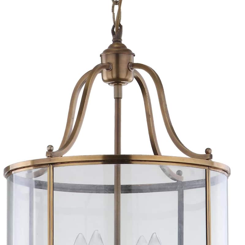 SAFAVIEH Lighting Sutton Adjustable 4-light Medium Brass Pendant - 13.375"x13.375"x22.5 - 94.5"