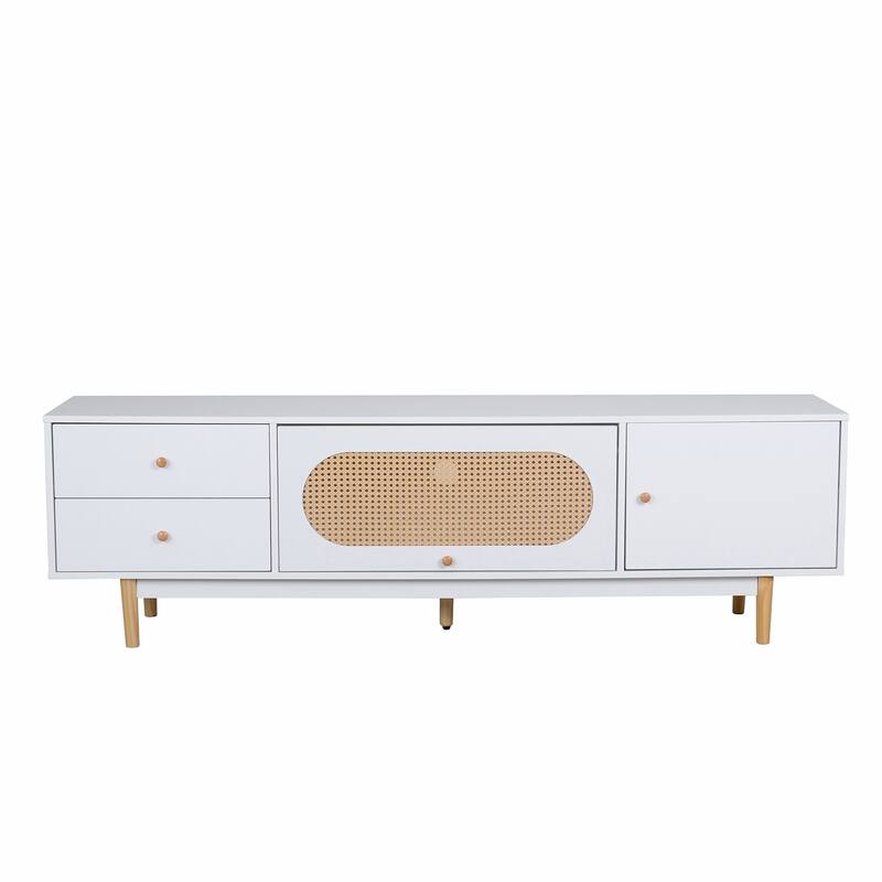 Minimalist TV Console Table with Drawers