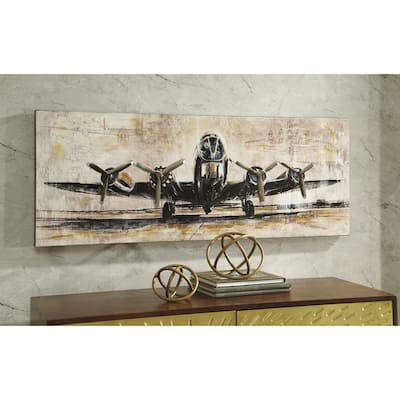 Kalene Vintage Airplane Wall Art