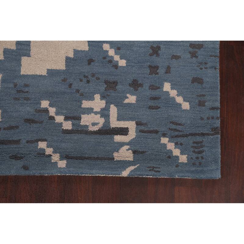 Abstract Modern Oriental Wool Area Rug Hand-tufted Decorative Carpet - 5'0" x 8'0"