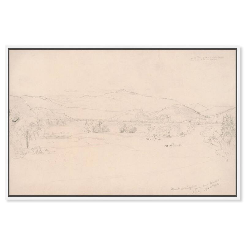 Study for View Mt. Washington Canvas by Art Remedy - 24" x 16" - White